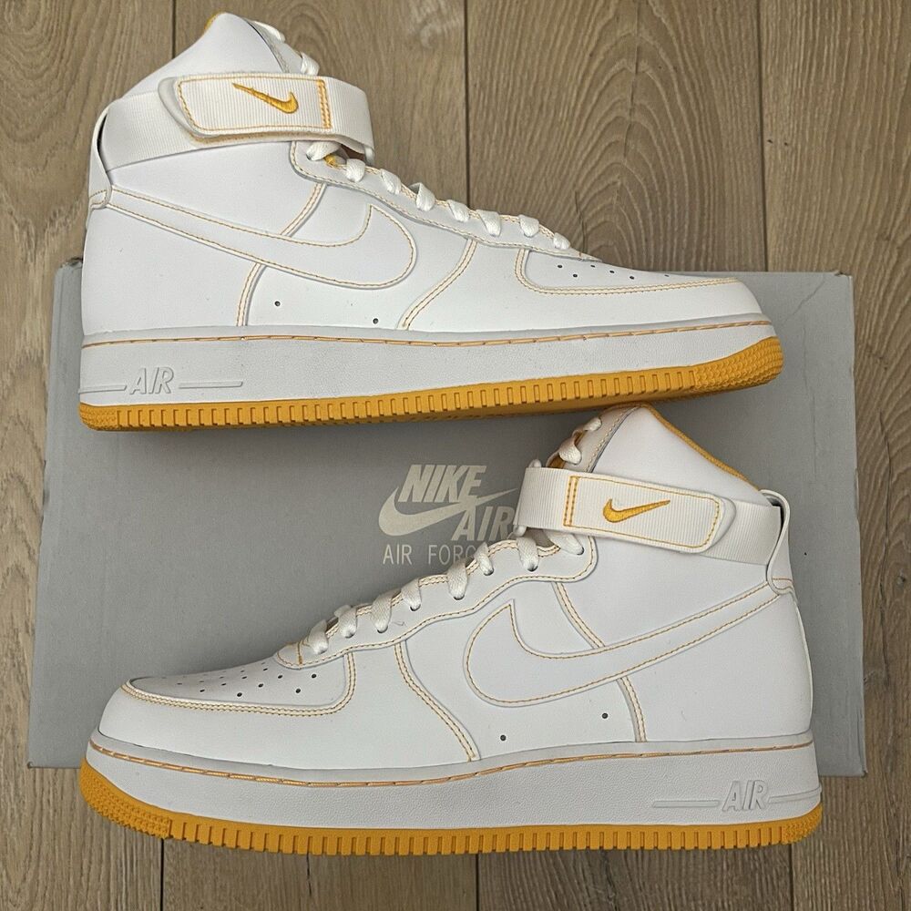 Nike Air Force 1 High 07 Laser Orange Contrast Stitch Size 11.5